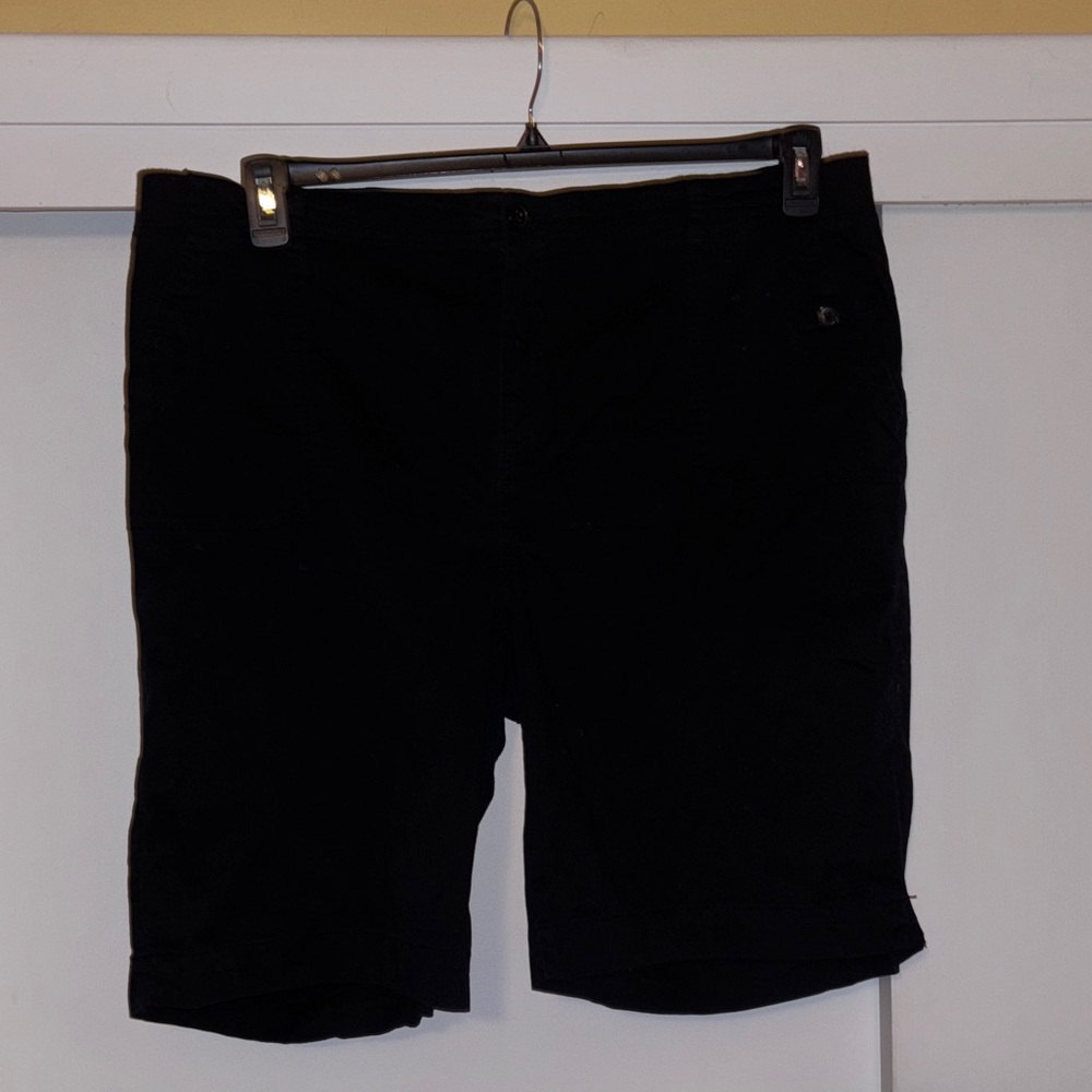 Karen Scott Black Women's Bermudas Plus Size